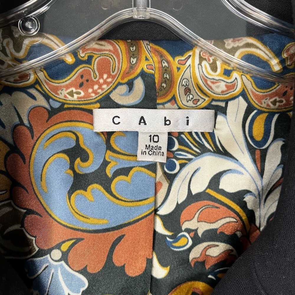 CAbi Navy Double-Breasted Blazer with Gold-Tone Buttons - Picture 9 of 16